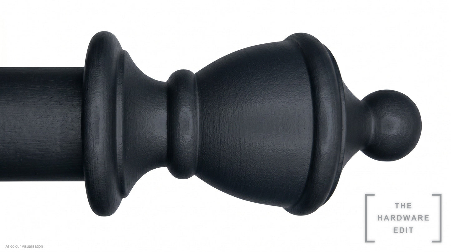 Vase finial – Black (AI colour visualisation)
