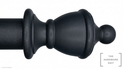 Vase finial – Black (AI colour visualisation)