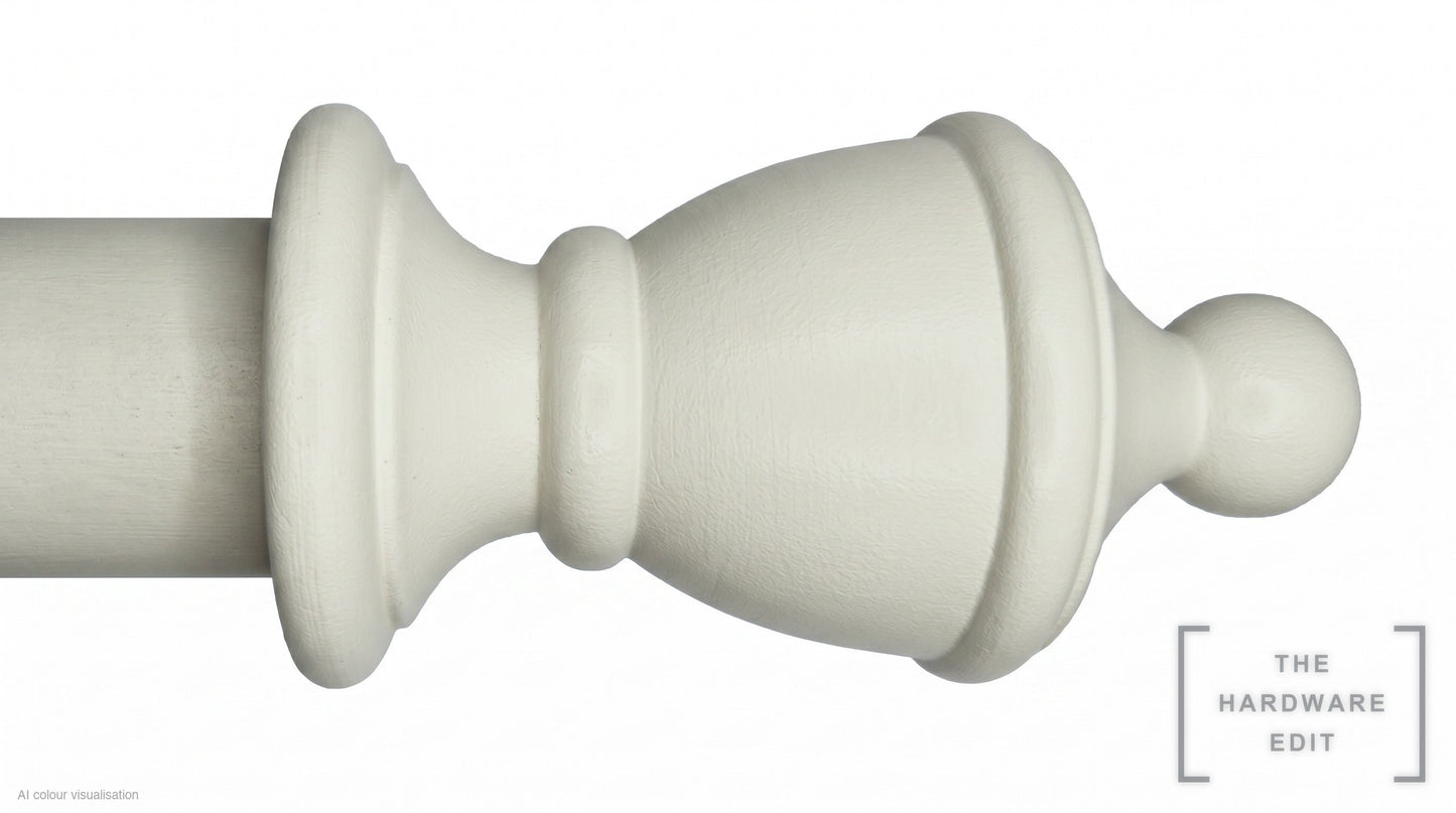 Vase finial – Chalk (AI colour visualisation)