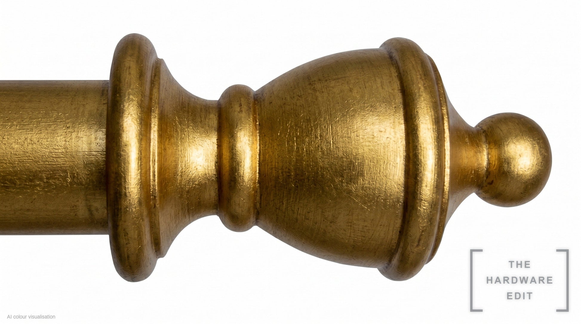 Vase finial – Gilded (AI colour visualisation)