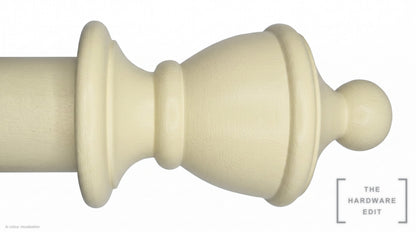 Vase finial – Ivory (AI colour visualisation)
