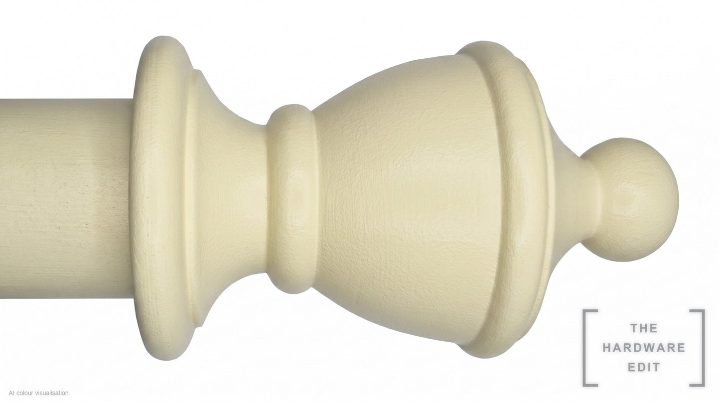 Vase finial – Ivory (AI colour visualisation)