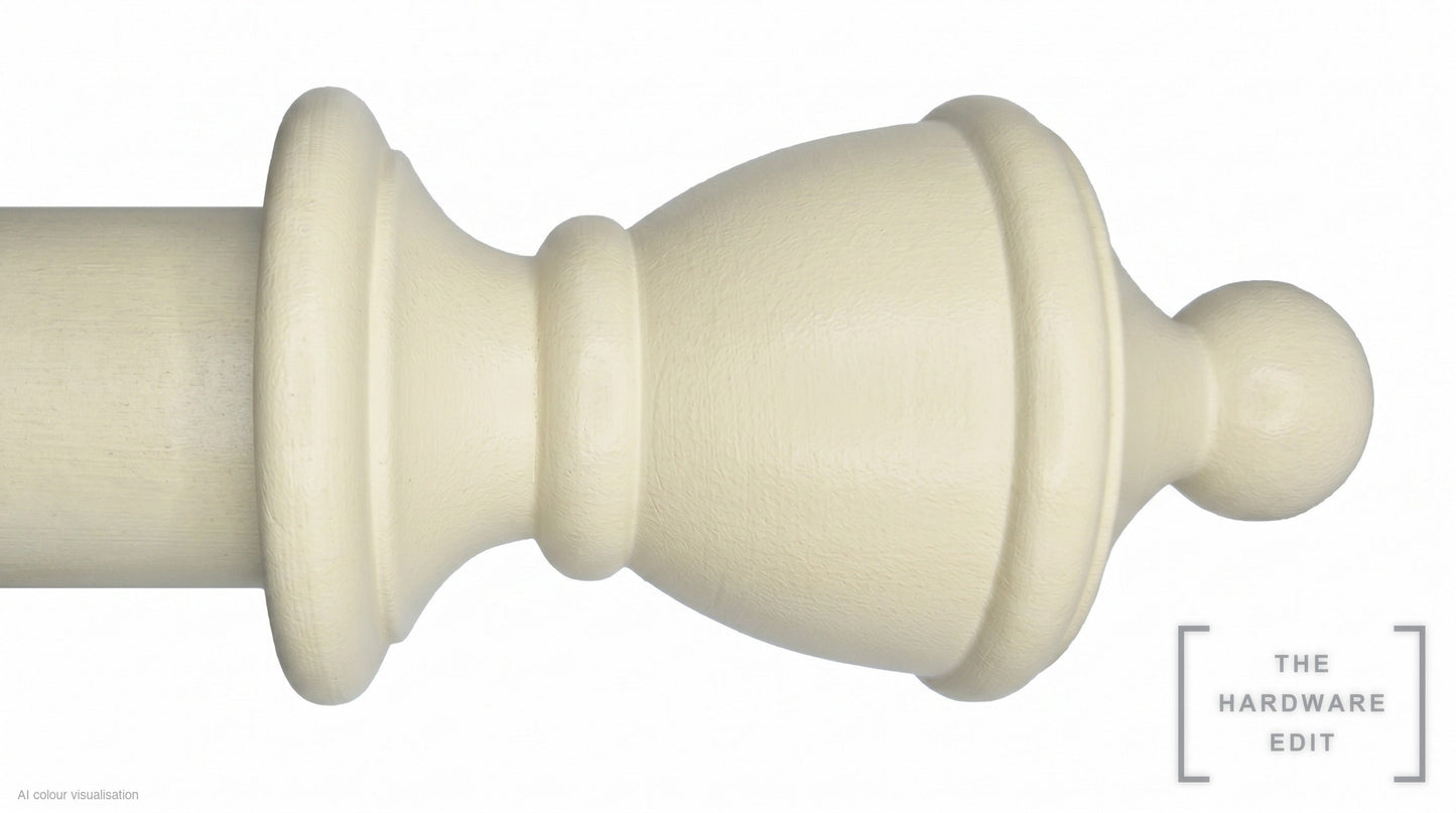 Vase finial – Ivory Woodwash (AI colour visualisation)