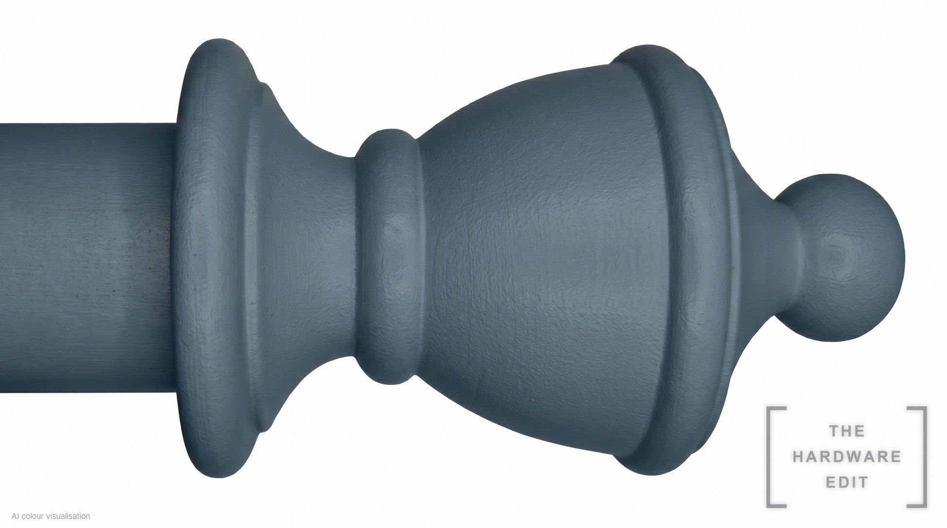 Vase finial – Slate (AI colour visualisation)